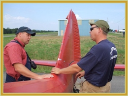 Jake Jenkins with his 1946 Stinson 108 photo courtesy of Russell Sparks